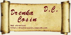 Drenka Ćosin vizit kartica